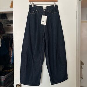 COS Dark Indigo Wide Leg Jeans